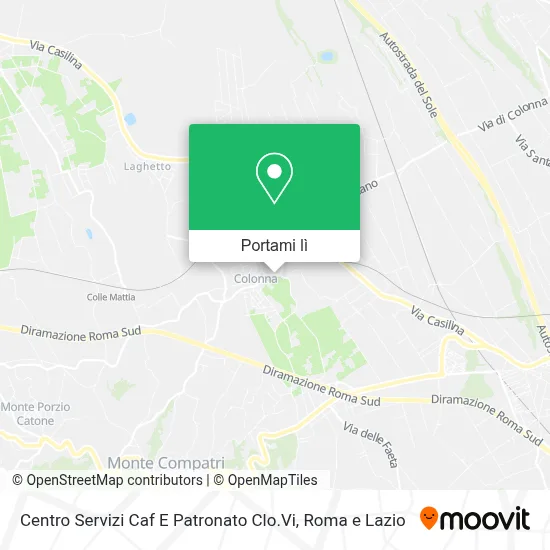 Mappa Centro Servizi Caf E Patronato Clo.Vi