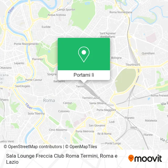 Mappa Sala Lounge Freccia Club Roma Termini