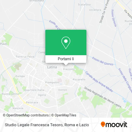 Mappa Studio Legale Francesca Tesoro