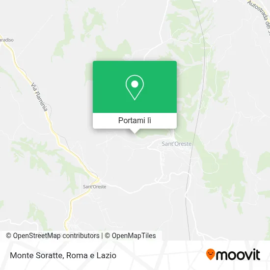 Mappa Monte Soratte