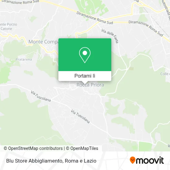 Mappa Blu Store Abbigliamento