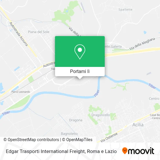 Mappa Edgar Trasporti International Freight