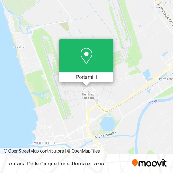 Mappa Fontana Delle Cinque Lune