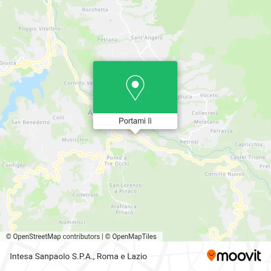 Mappa Intesa Sanpaolo S.P.A.