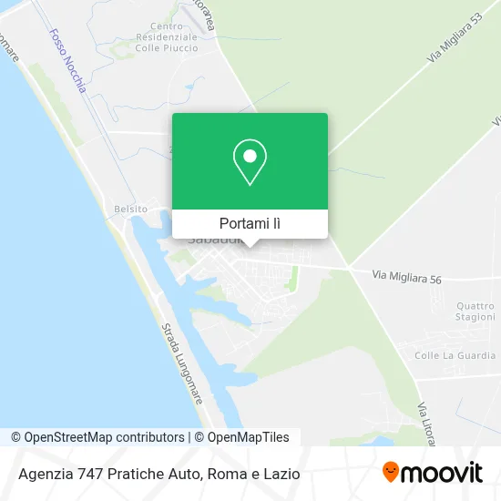 Mappa Agenzia 747 Pratiche Auto