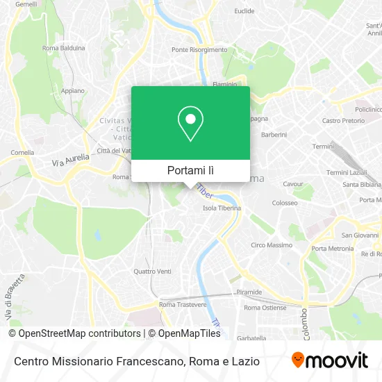 Mappa Centro Missionario Francescano