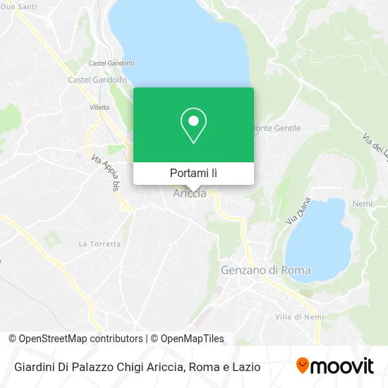 Mappa Giardini Di Palazzo Chigi Ariccia