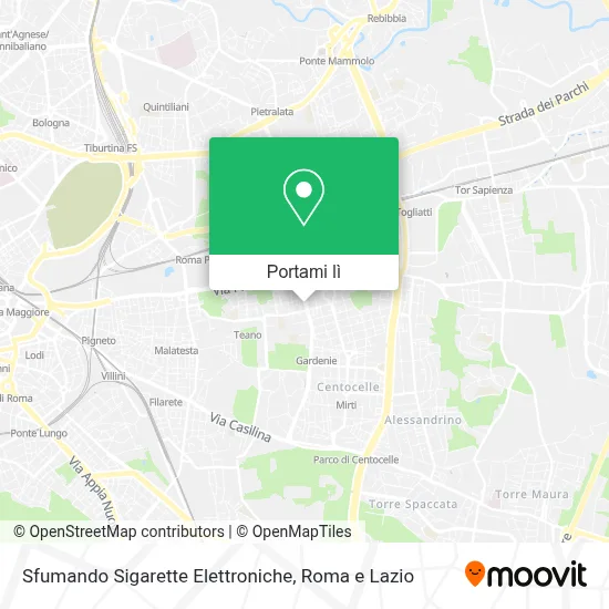 Mappa Sfumando Sigarette Elettroniche