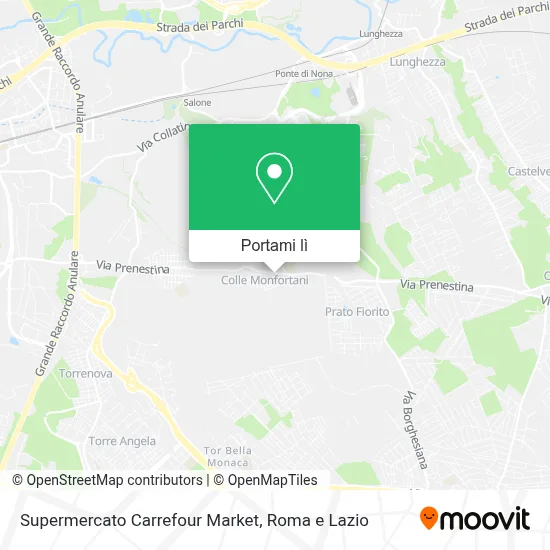 Mappa Supermercato Carrefour Market