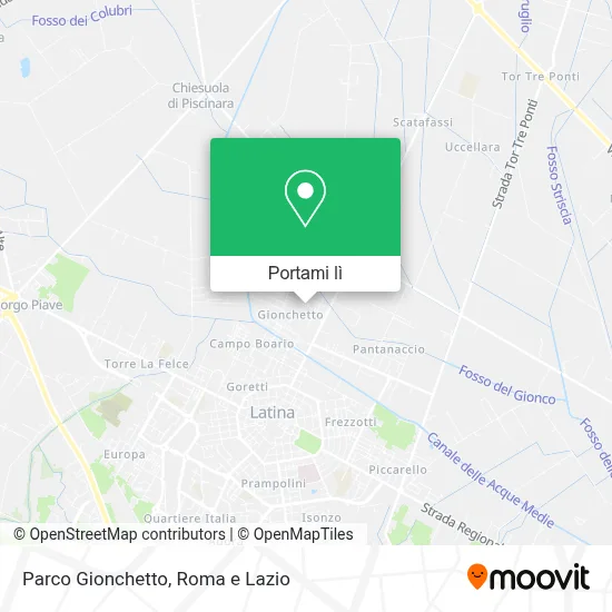 Mappa Parco Gionchetto
