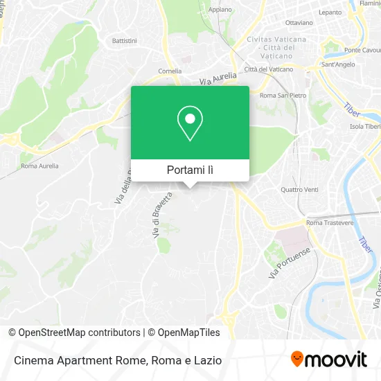Mappa Cinema Apartment Rome