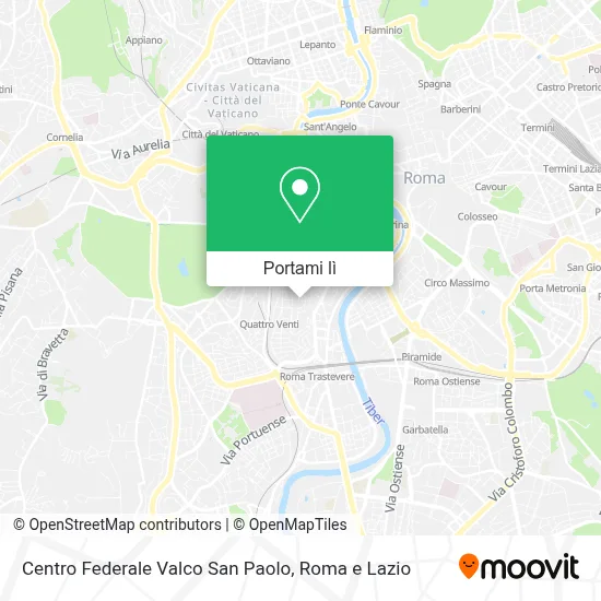 Mappa Centro Federale Valco San Paolo