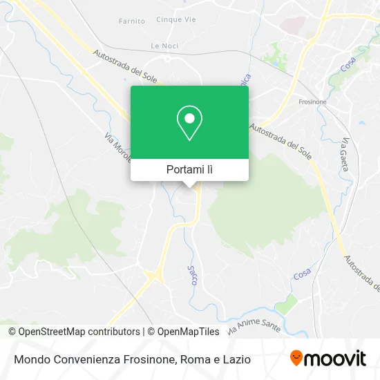 Mappa Mondo Convenienza Frosinone