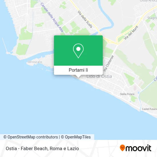 Mappa Ostia - Faber Beach