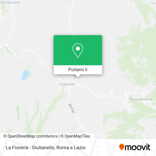 Mappa La Fioreria - Giulianello