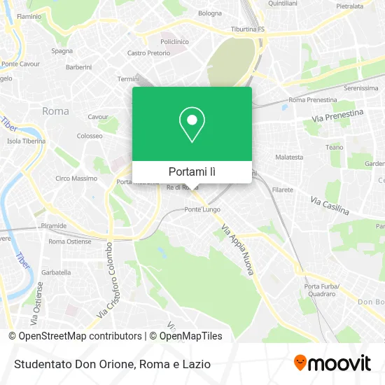 Mappa Studentato Don Orione