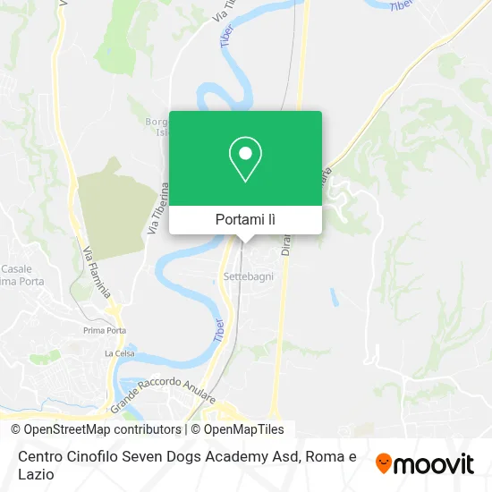 Mappa Centro Cinofilo Seven Dogs Academy Asd