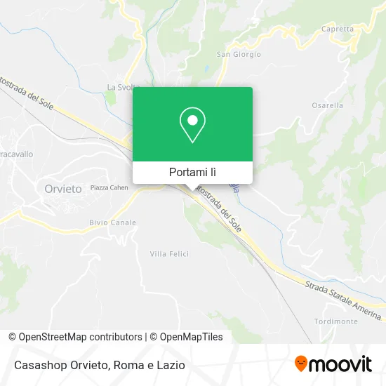 Mappa Casashop Orvieto