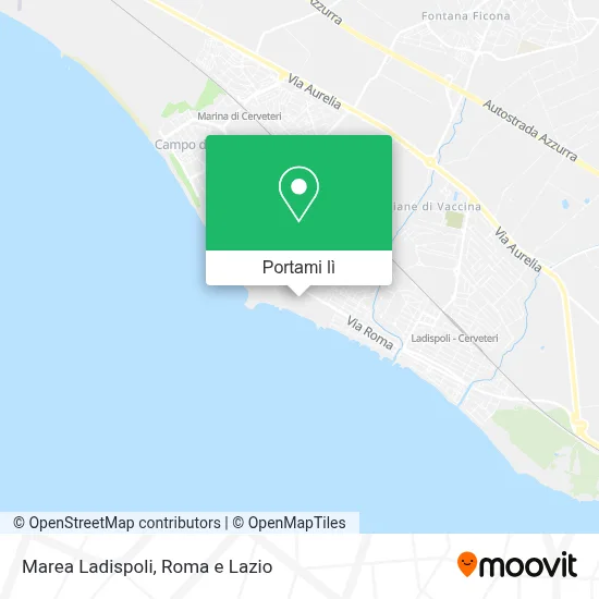 Mappa Marea Ladispoli