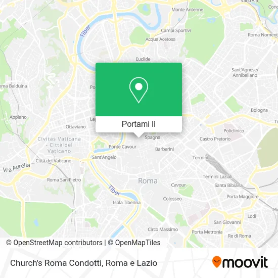 Mappa Church's Roma Condotti