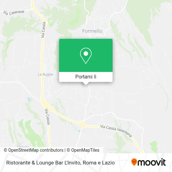 Mappa Ristorante & Lounge Bar L'Invito