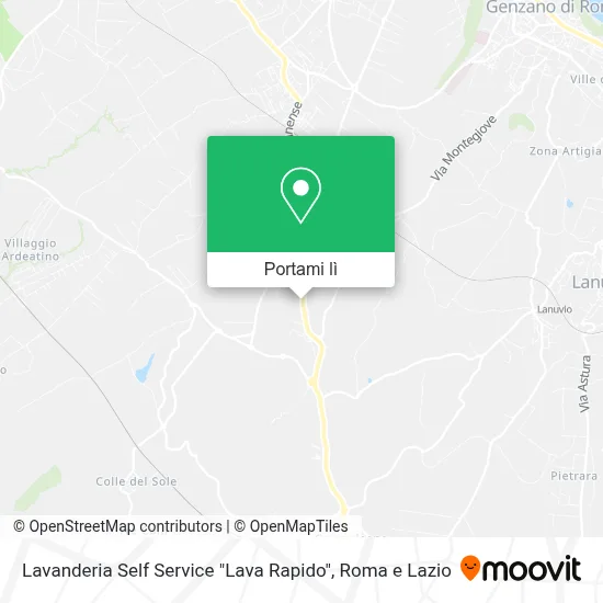 Mappa Lavanderia Self Service "Lava Rapido"