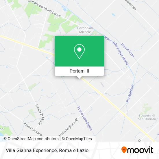 Mappa Villa Gianna Experience