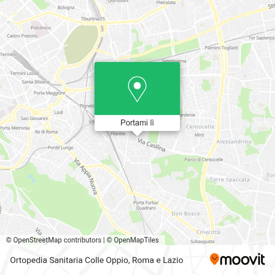 Mappa Ortopedia Sanitaria Colle Oppio