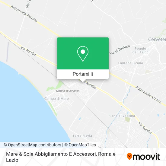 Mappa Mare & Sole Abbigliamento E Accessori