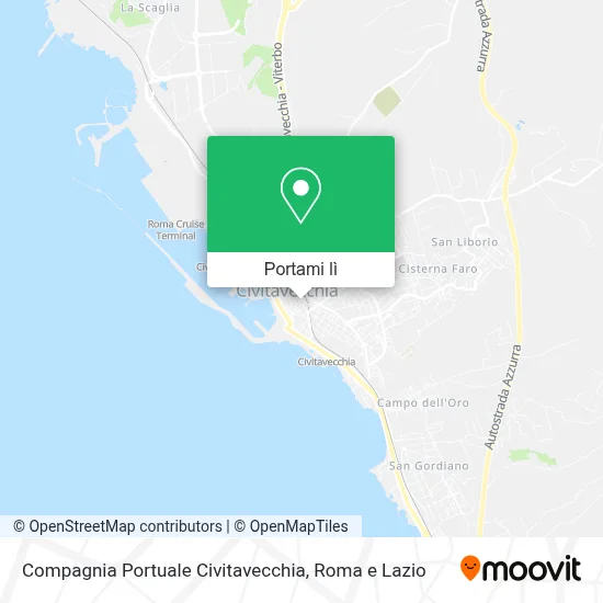 Mappa Compagnia Portuale Civitavecchia