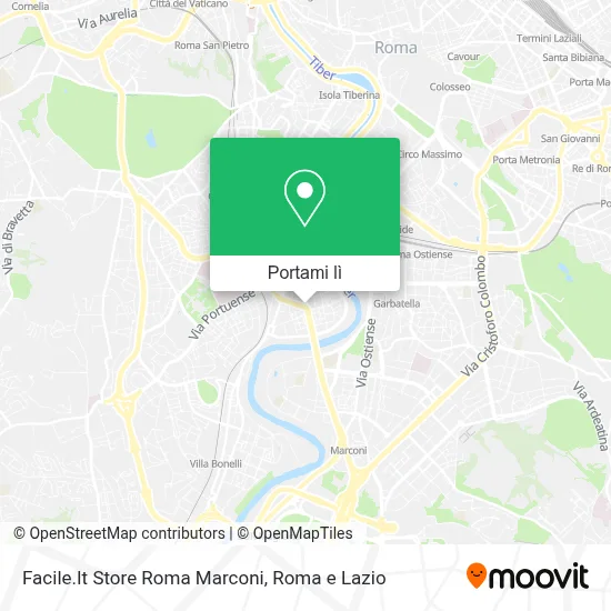 Mappa Facile.It Store Roma Marconi