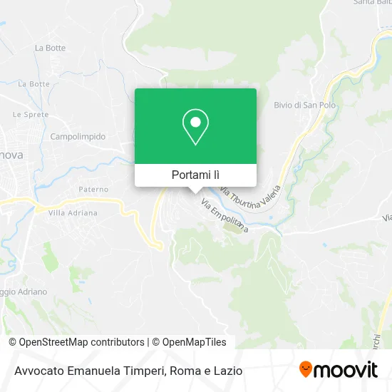 Mappa Avvocato Emanuela Timperi