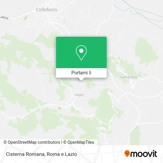 Mappa Cisterna Romana