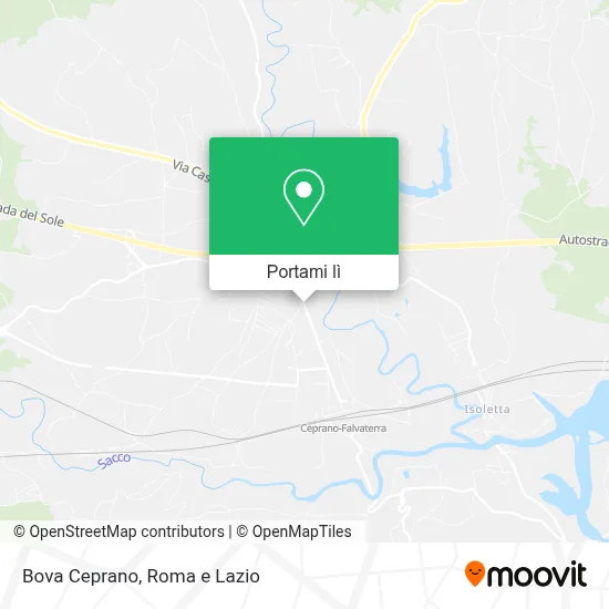Mappa Bova Ceprano