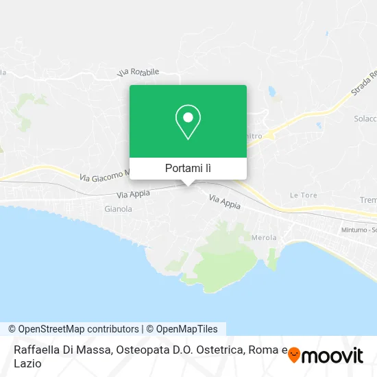 Mappa Raffaella Di Massa, Osteopata D.O. Ostetrica