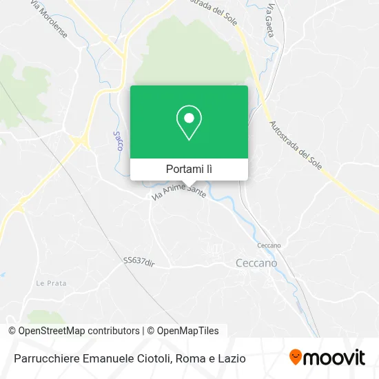 Mappa Parrucchiere Emanuele Ciotoli