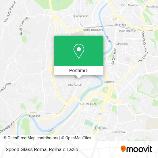 Mappa Speed Glass Roma