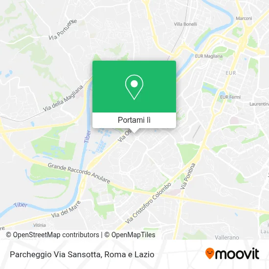 Mappa Parcheggio Via Sansotta
