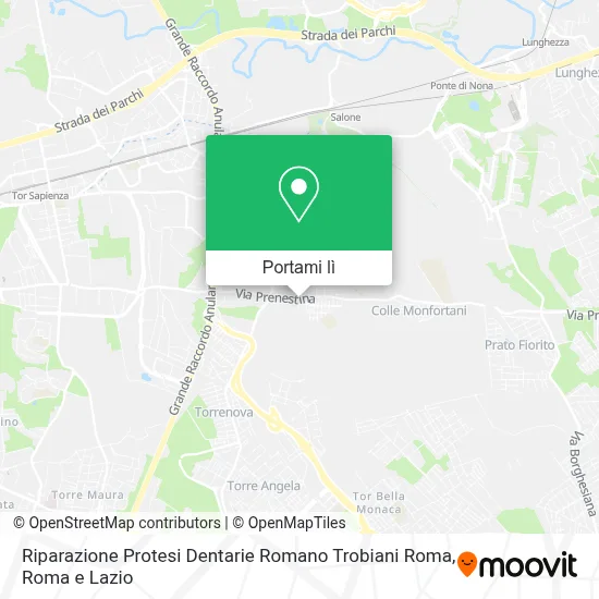 Mappa Riparazione Protesi Dentarie Romano Trobiani Roma