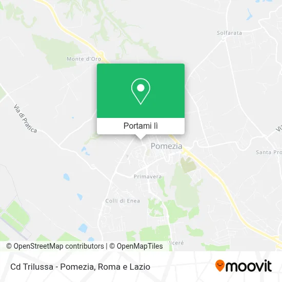 Mappa Cd Trilussa - Pomezia