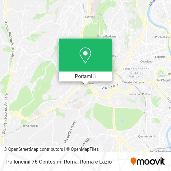 Mappa Palloncinii 76 Centesimi Roma