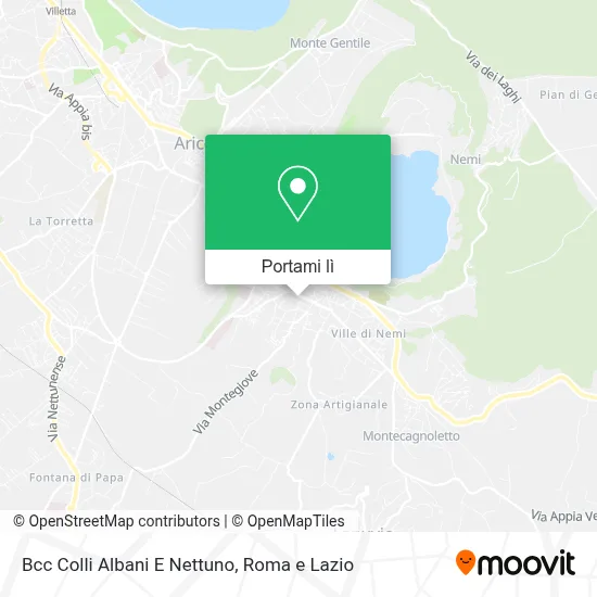 Mappa Bcc Colli Albani E Nettuno