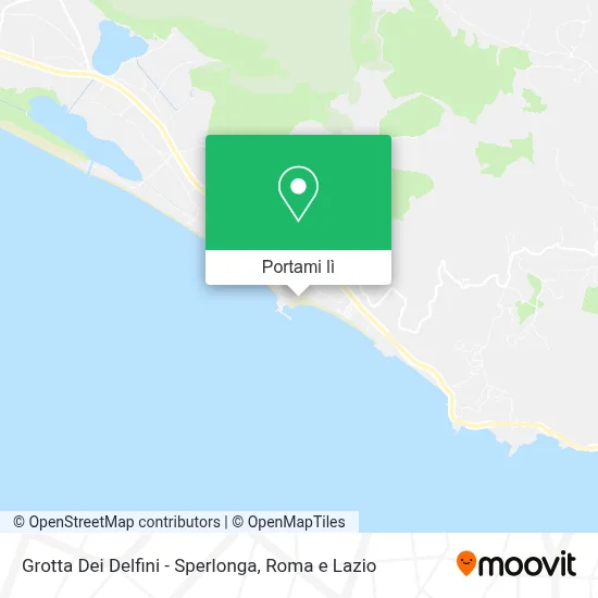 Mappa Grotta Dei Delfini - Sperlonga