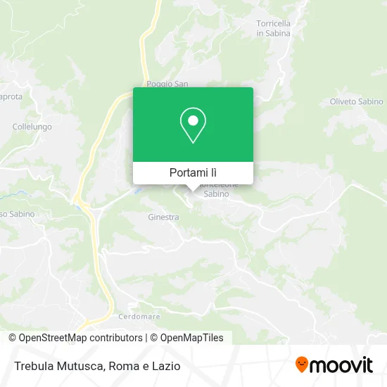 Mappa Trebula Mutusca