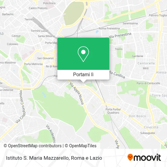 Mappa Istituto S. Maria Mazzarello