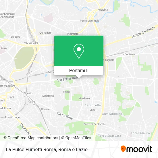 Mappa La Pulce Fumetti Roma