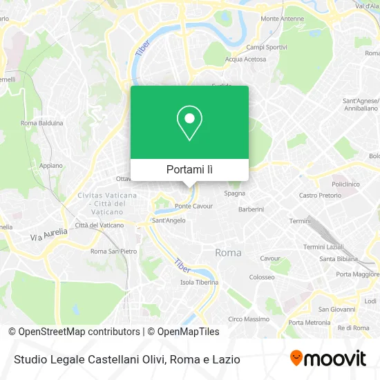 Mappa Studio Legale Castellani Olivi