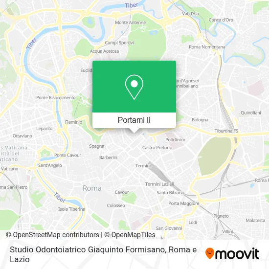 Mappa Studio Odontoiatrico Giaquinto Formisano