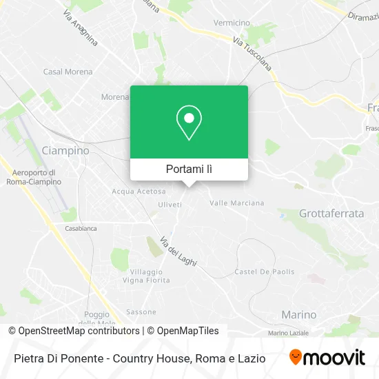 Mappa Pietra Di Ponente - Country House