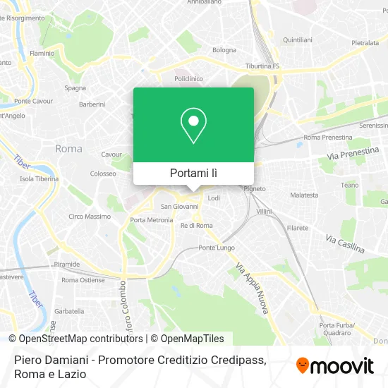 Mappa Piero Damiani - Promotore Creditizio Credipass
